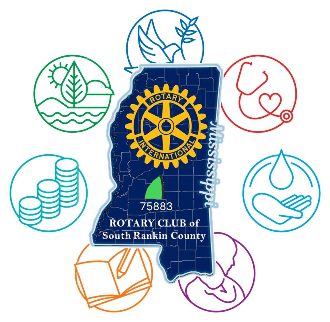 Rotary Club of South Rankin County logo